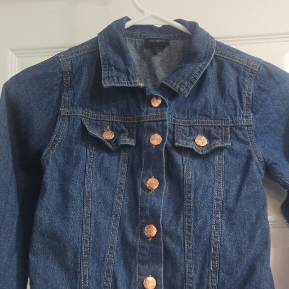 Children's Blue Denim Jacket with Gold Accents - Picture 4 of 9